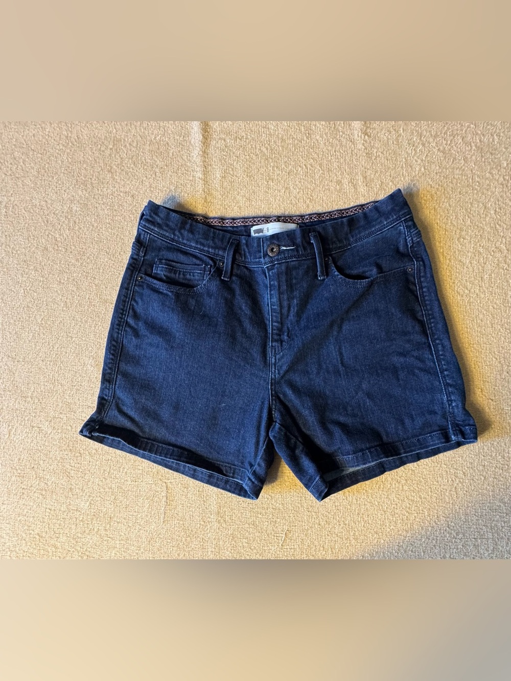 Classic Dark Blue Denim Women’s Shorts